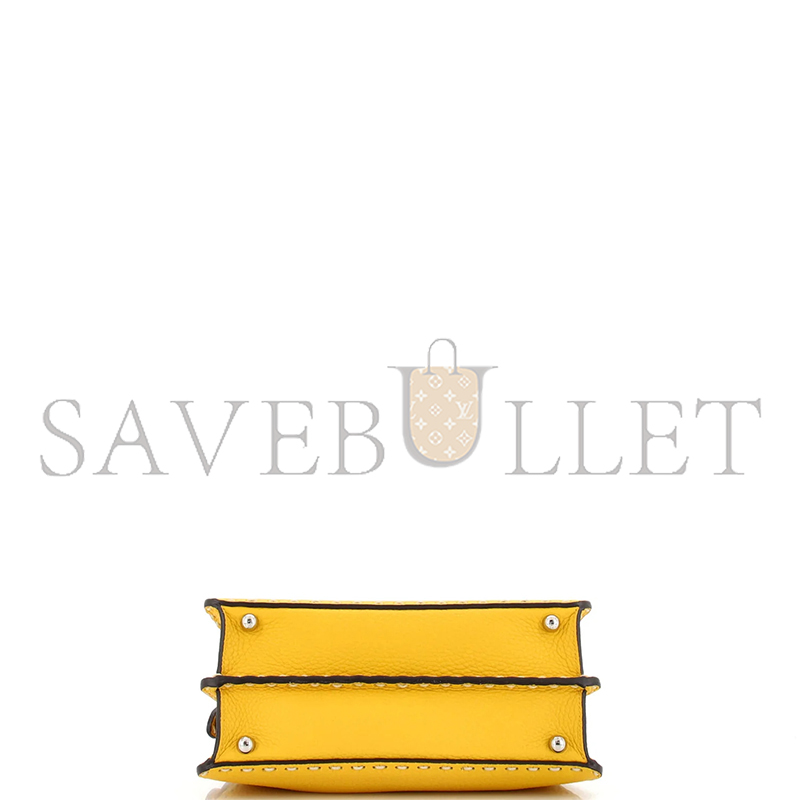 FENDI SELLERIA PEEKABOO ISEEU BAG LEATHER YELLOW  (27*20*11cm)
